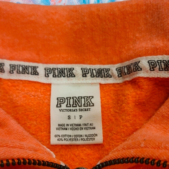PINK Victoria's Secret Half Zip Sweatshirt Size Small - Picture 3 of 5